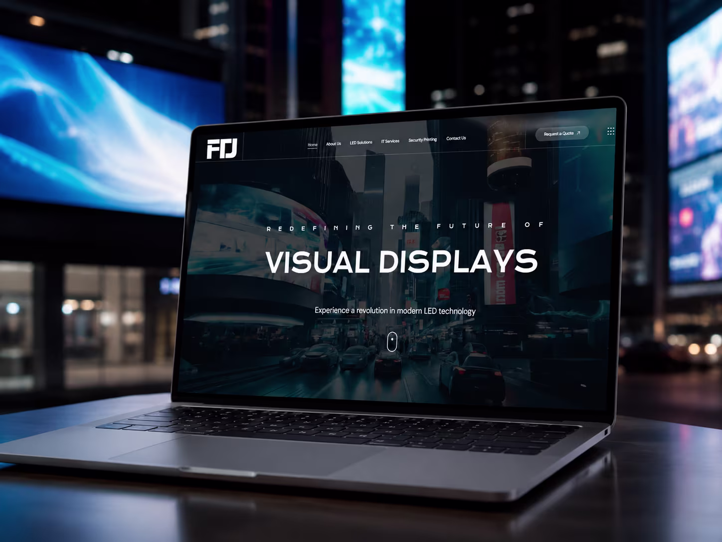 Ukážka projektu: FTJ Corp - prezentačný web